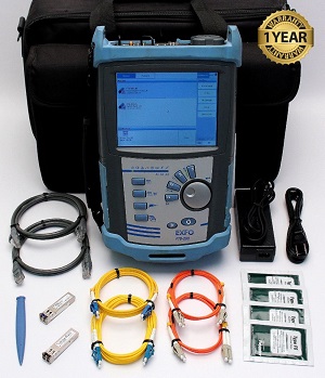 EXFO FTB-200 10Gig Ethernet Tester w/ FTB-8510G FTB-8510B Modules & 13 Options!