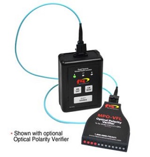 FIS Visual Fault Locator MPO/MTP with Optical Polarity Verifier & OM3 Patch Cables