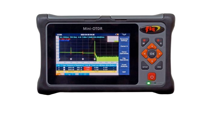 FIS Mini OTDR Dual MM 850nm/1300nm 26/24dB with SC/UPC Connector